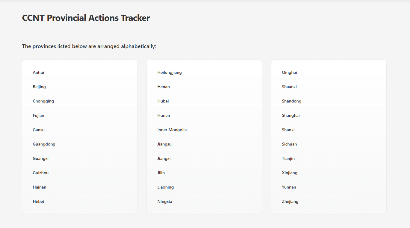 CCNT: China Climate Neutrality Tracker